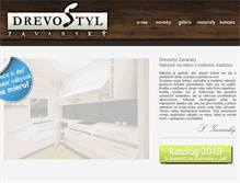Tablet Screenshot of drevostyl.sk